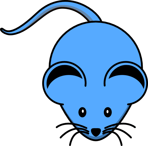 Blue Mouse Clip Art At Clker Com Vector Clip Art Online - Mouse Clip Art - Transparent PNG Free Download | PNGio
