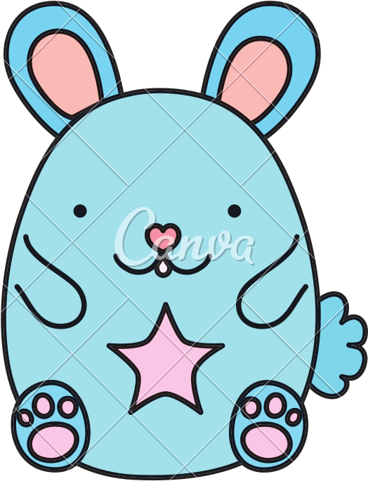 Color Cute Mouse Animal With Star Design - Color Is Mouse Nose - Transparent PNG Free Download | PNGio