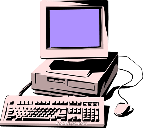 Personal Computer Royalty Free Vector Clip Art Illustration - Computer And Mouse - Transparent PNG Free Download | PNGio