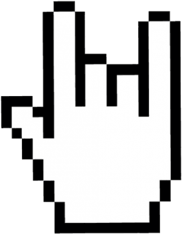 Rock Gesture Rokk - Mouse Pointer Png Gif - Transparent PNG Free Download | PNGio
