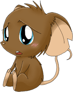 Cute Little Sad Mouse Clipart - Cartoon - Transparent PNG Free Download | PNGio