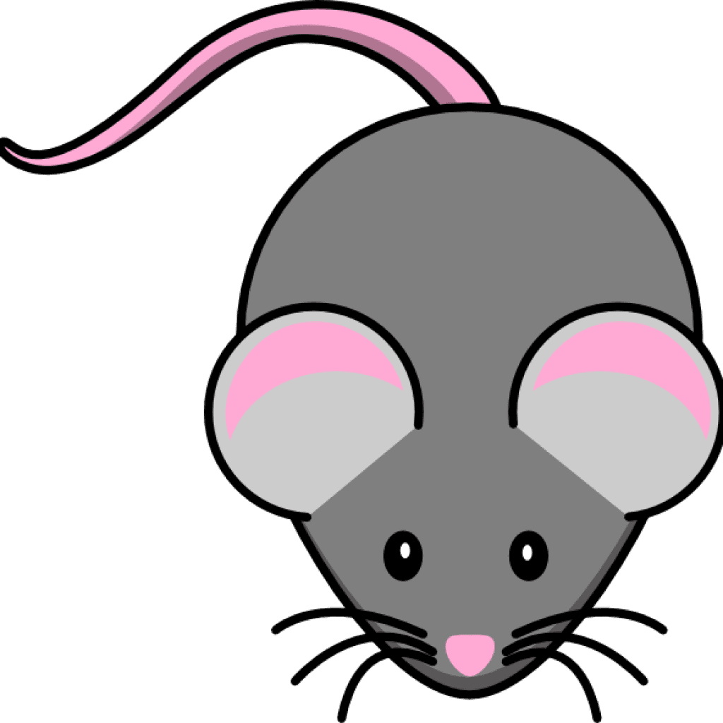 Mouse Clipart Pink And Grey Mouse Clip Art At Clker - Cute Mice Clip Art - Transparent PNG Free Download | PNGio