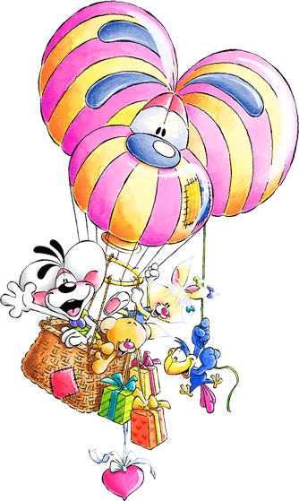 Official Website Of The Diddl-mouse - Diddl Balloon Trip Mousepad - Transparent PNG Free Download | PNGio