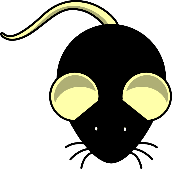 B6 Mouse Yellow Ears Clip Art At Clker - Myš Kreslená - Transparent PNG Free Download | PNGio