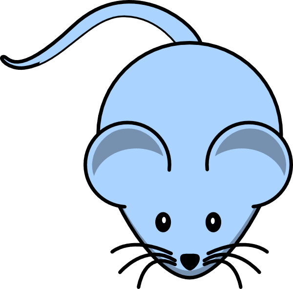 Light Blue Mouse Clip Art At Clker - Maus Clipart - Transparent PNG Free Download | PNGio