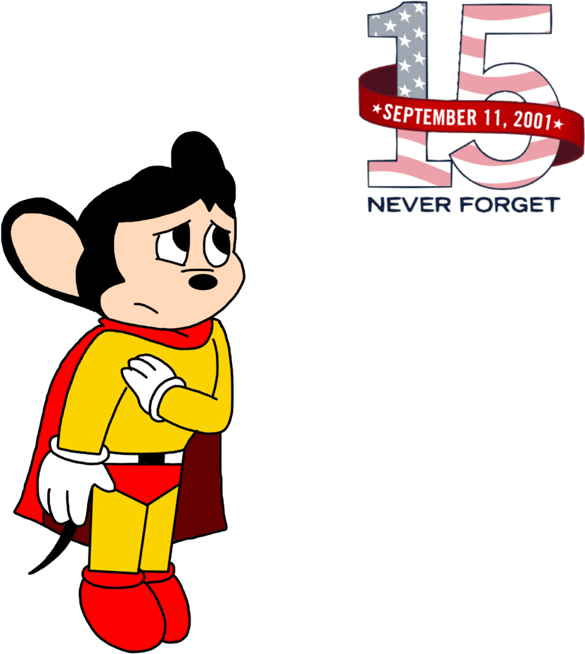 Marcospower1996 10 0 Mighty Mouse Remembering 9/11 - Remembering 9 11 Devaintart - Transparent PNG Free Download | PNGio