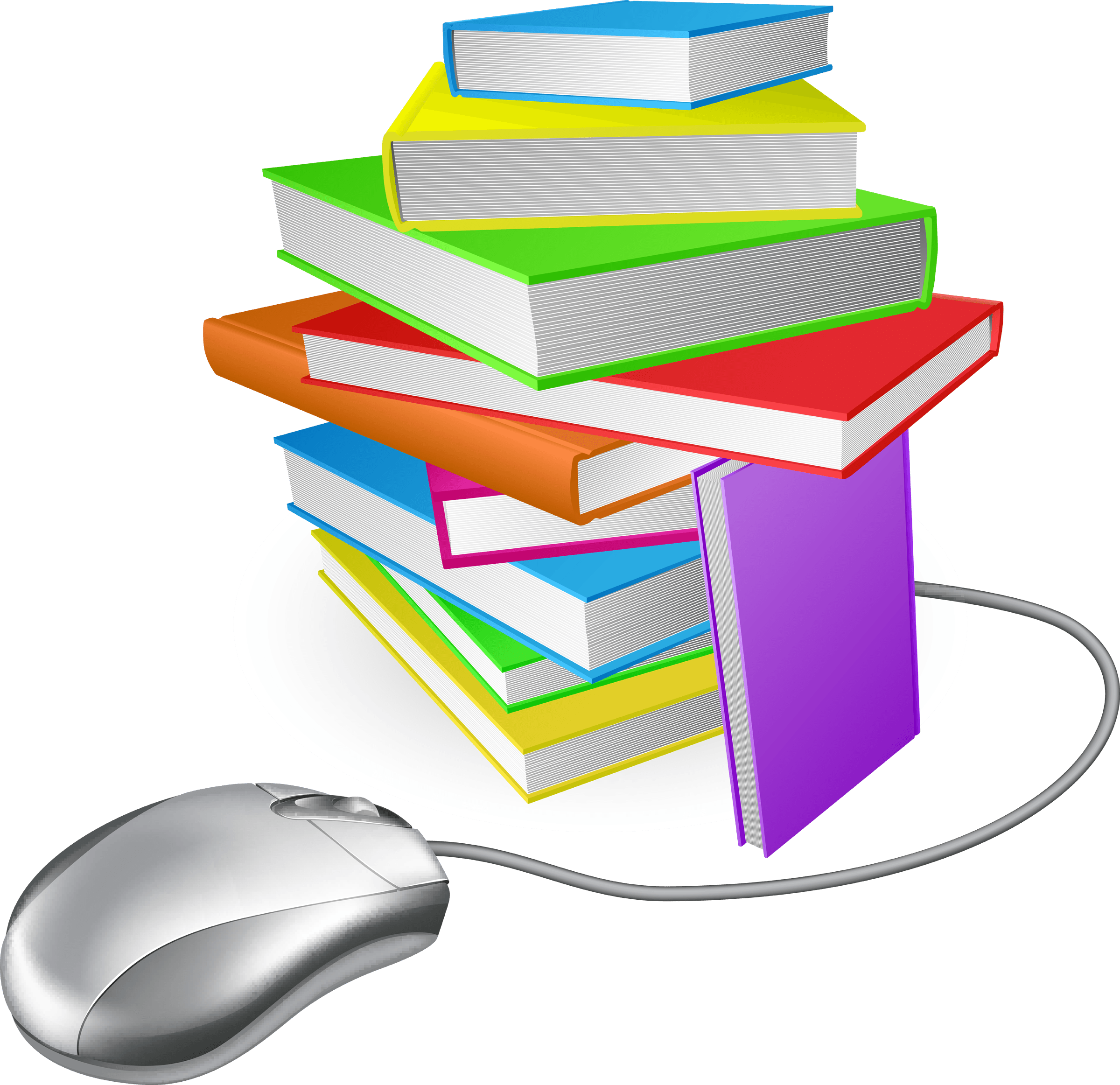 Book Stack Mouse 2012 Za1 - Computer And Book Png - Transparent PNG Free Download | PNGio