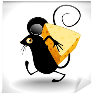 Topo Con Formaggio-cartoon Mouse With Cheese Clip Art - Векторный Клипарт Кошки - Transparent PNG Free Download | PNGio