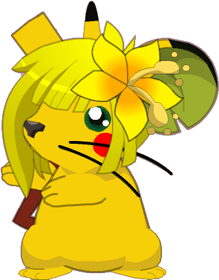 Pikachu Girl Mouse Transformice By Bettycrazyart - Transformice Pikachu - Transparent PNG Free Download | PNGio
