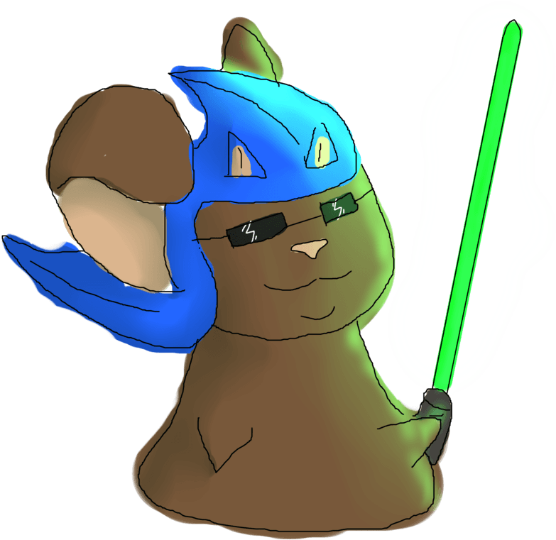 A Lightsaber Sonic Mouse By Vursti - Cartoon - Transparent PNG Free Download | PNGio