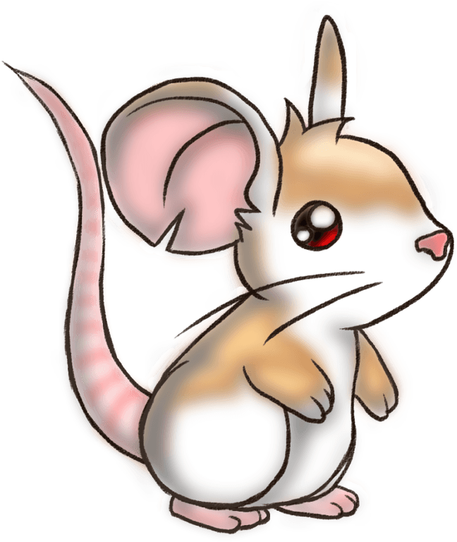 Albino Mouse *contest Entry* By Cloudandis - Dibujo De Ratoncito - Transparent PNG Free Download | PNGio