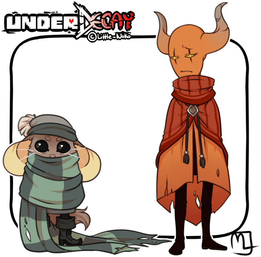 Underdecay Scarf Mouse And Nacarat Jester By Little - Undertale - Transparent PNG Free Download | PNGio