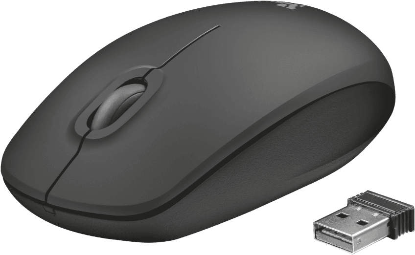Ziva Wireless Optical Mouse - Trust Ziva - Souris 3 Boutons - Sans Fil - Transparent PNG Free Download | PNGio