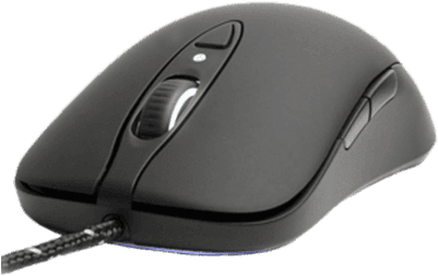 Cord Computer Mouse - Steelseries Sensei Raw Rubberized Wired Mouse Black - Transparent PNG Free Download | PNGio