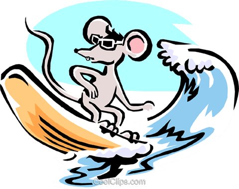Mouse Cartoon Surfing Mouse Royalty Free Vector Clip - Cartoon Surfing Png - Transparent PNG Free Download | PNGio