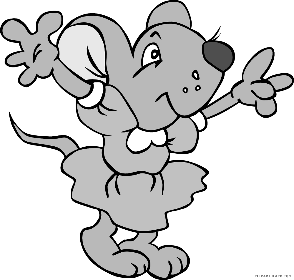 Mouse Animal Free Black White Clipart Images Clipartblack - Preposition Of Place Behind - Transparent PNG Free Download | PNGio