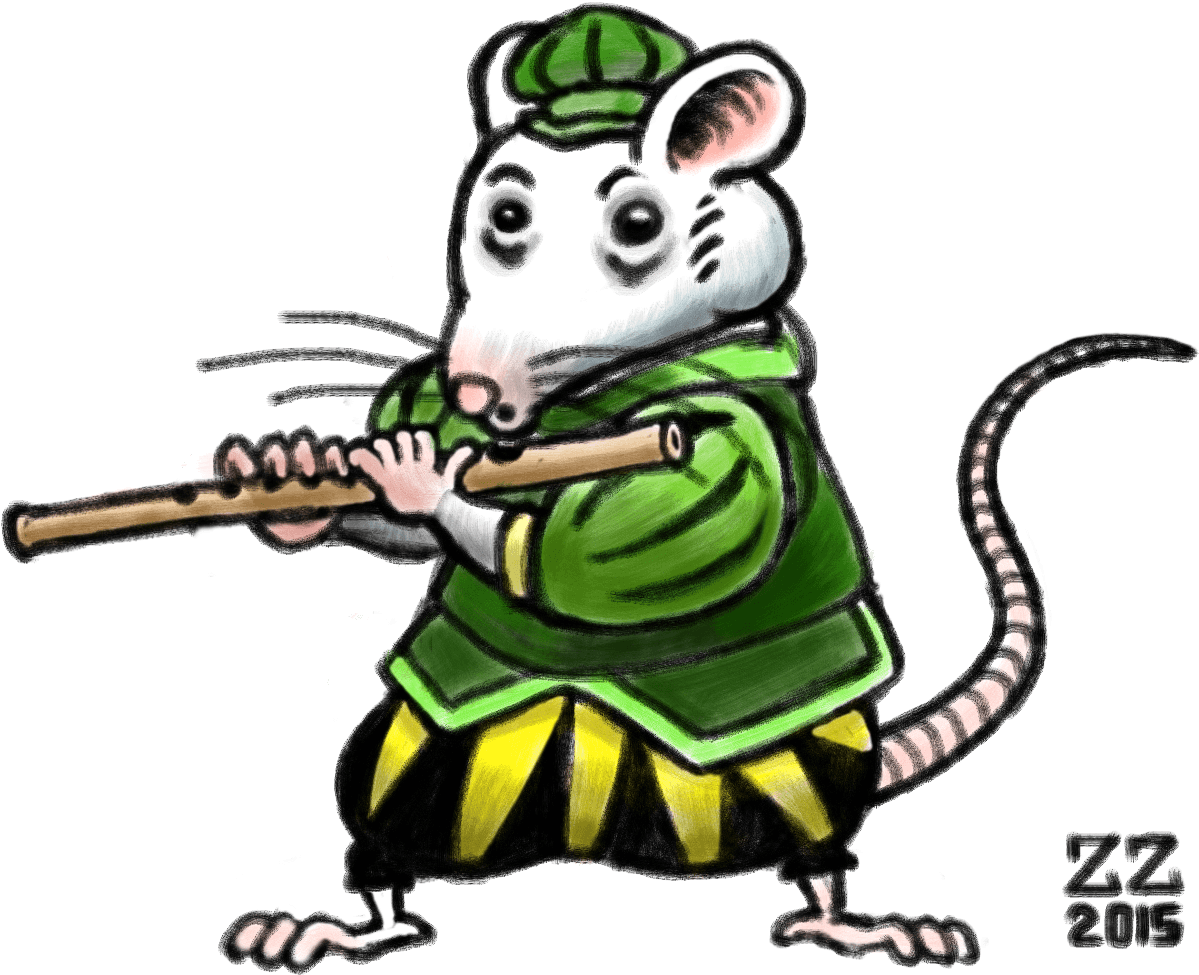 Zz Mouse Bard Playing A Medieval Instrument By Zenzmurfy - Cartoon - Transparent PNG Free Download | PNGio