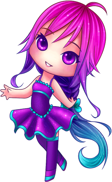 The Bonus That I Promised Of The Adoptable ^^ I Hope - Chibi Girls Coloring Book For Adults. A Stress Relief - Transparent PNG Free Download | PNGio