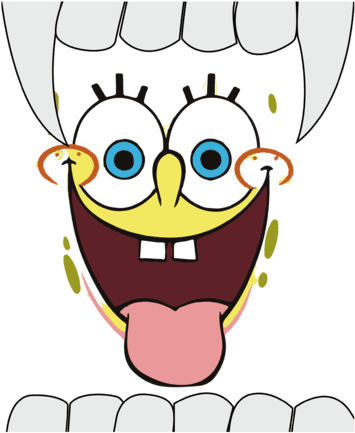 Make This Amazing Design Idea Sponge Bob In The Mouse - Character World Spongebob Squarepants 'face' Printed - Transparent PNG Free Download | PNGio