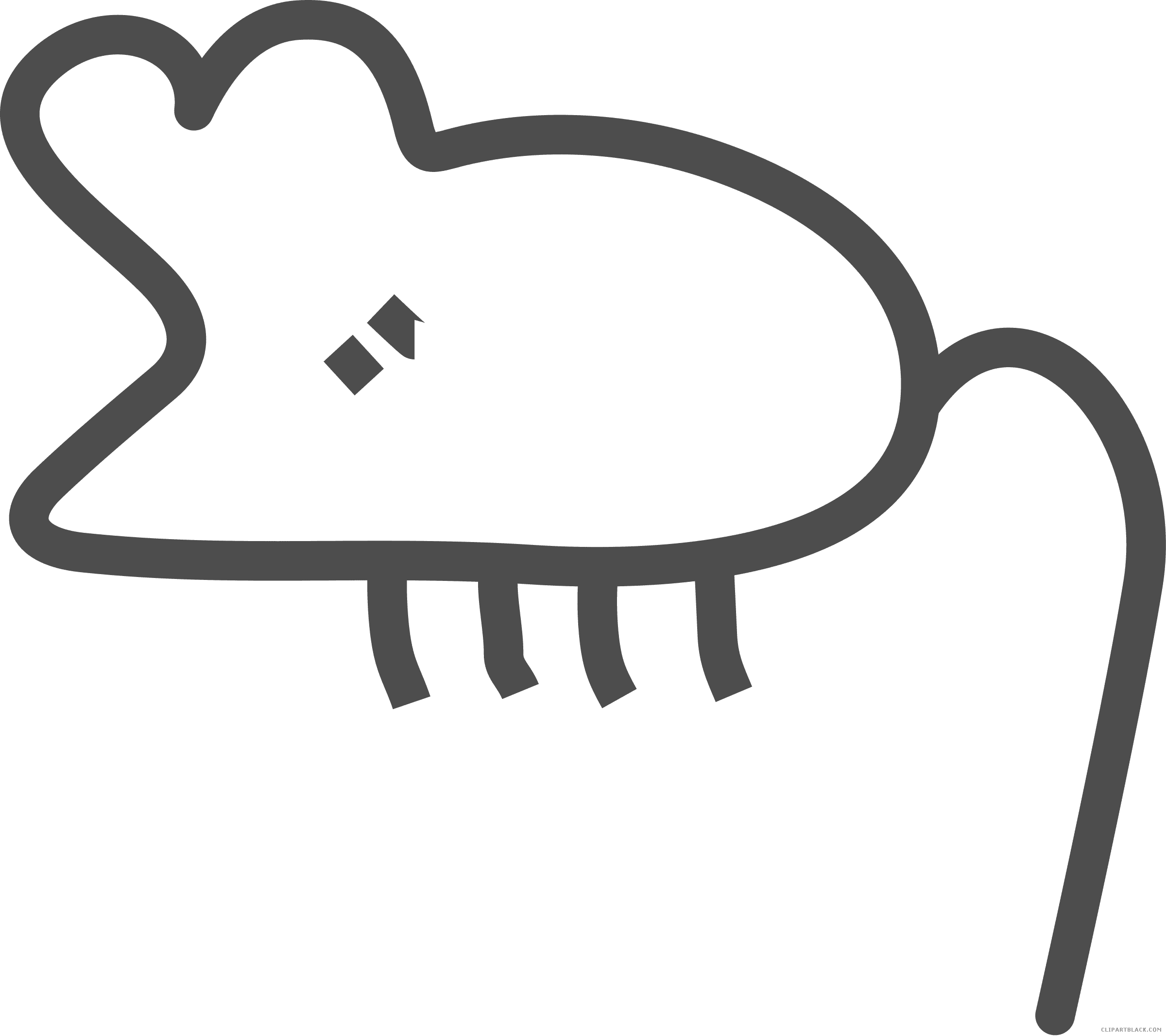 Mouse Animal Free Black White Clipart Images Clipartblack - Graffiti - Transparent PNG Free Download | PNGio