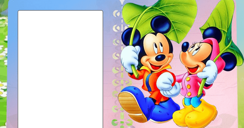 Arts Molduras Digitais Evellyne - Png Mickey Mouse Dan Minnie Mouse - Transparent PNG Free Download | PNGio