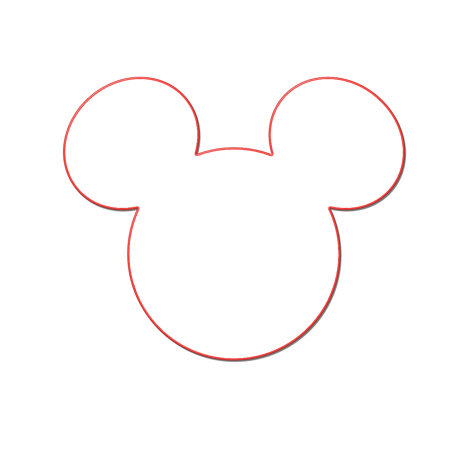 Minnie Mouse Silhouette Clip Art - Mickey Mouse Head Silhouette Png - Transparent PNG Free Download | PNGio