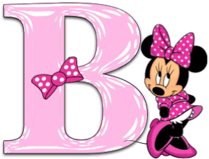 Letter Clipart Minnie Mouse - Minnie Mouse Pink Alphabet - Transparent PNG Free Download | PNGio