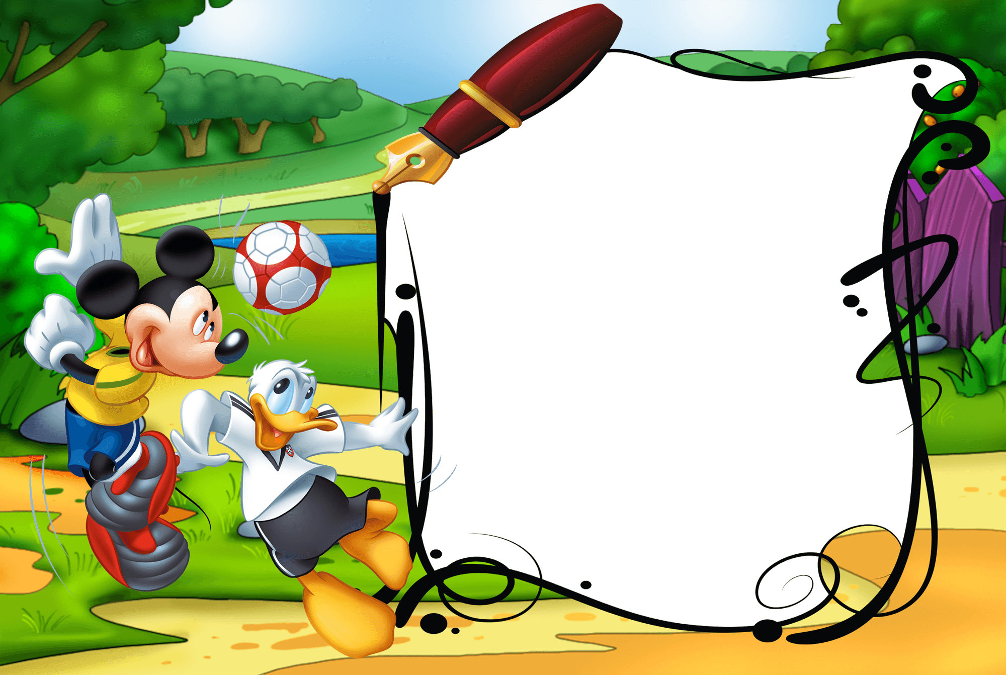 Mickey Mouse Frame Numbers Banner Clip Art - Mickey Mouse Frame Png - Transparent PNG Free Download | PNGio