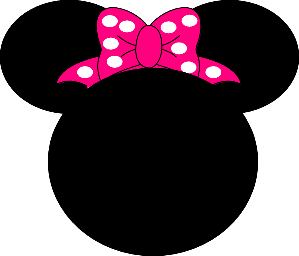 Pink Mouse Bow Clip Art - Minnie Mouse Head Png - Transparent PNG Free Download | PNGio
