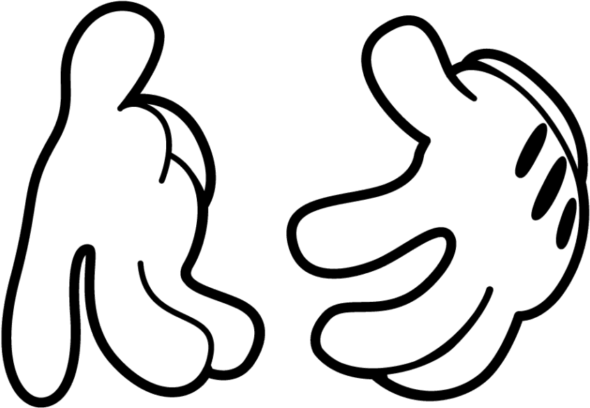 28 Collection Of Dope Mickey Mouse Drawing - Cartoon Mickey Mouse Hands - Transparent PNG Free Download | PNGio