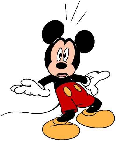Mickey Mouse's Face Laughing Jumping Injured Angry - Mickey Mouse Frightened - Transparent PNG Free Download | PNGio