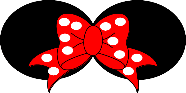 Minnie Mouse White Clip Art At Clipart - Minnie Mouse Ear Clip Art - Transparent PNG Free Download | PNGio