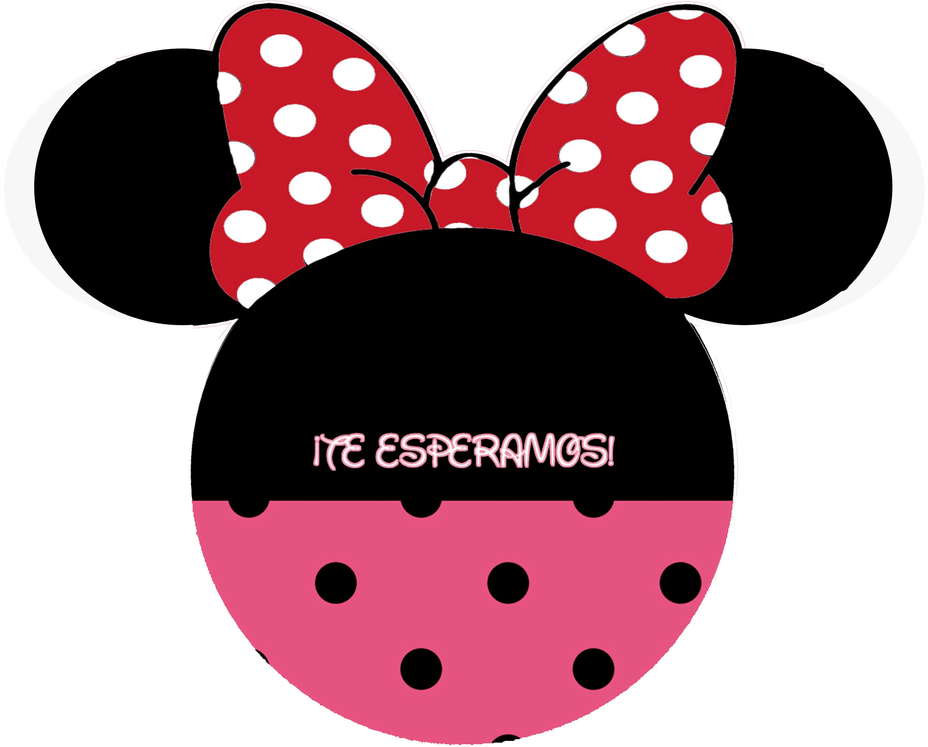 Invitación Minnie Mouse - Red Clipart Minnie Mouse Bow - Transparent PNG Free Download | PNGio
