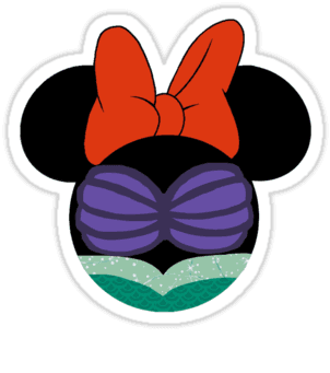 Minnie Mouse Dressed As Ariel From The Little Mermaid" - Ariel Minnie Mouse - Transparent PNG Free Download | PNGio