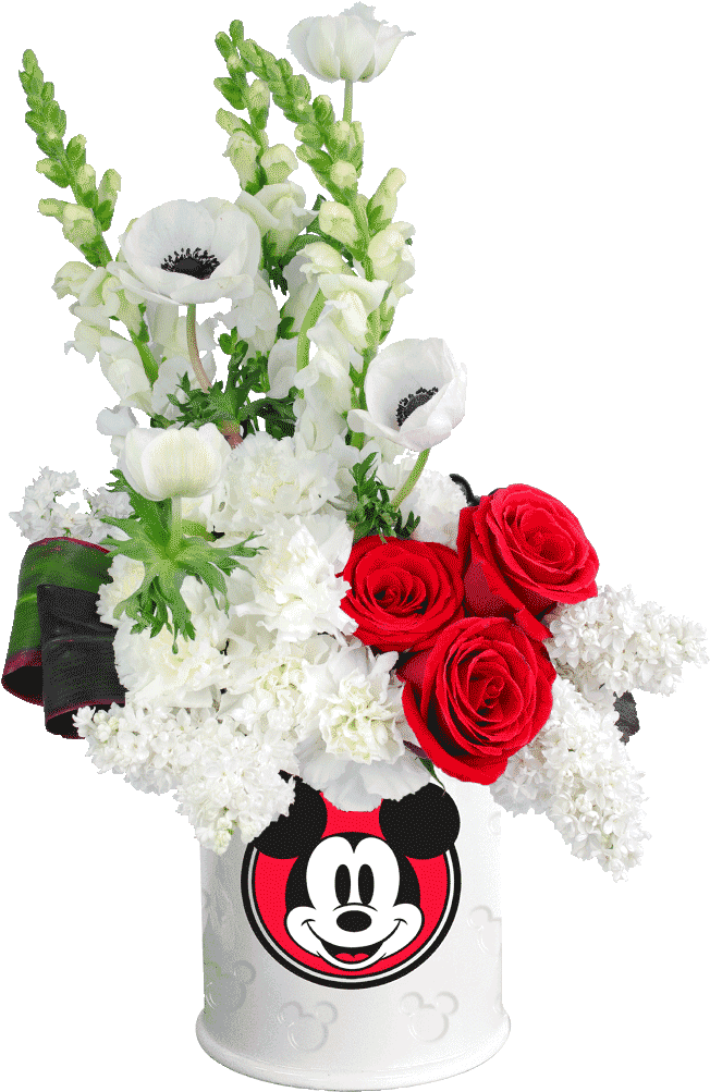Mickey Mouse Cookie Jar Deluxe Bouquet - Disney Mickey Mouse Embossed Cookie Jar - Transparent PNG Free Download | PNGio
