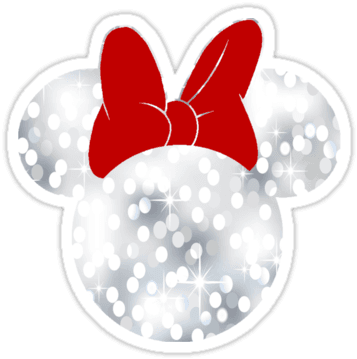 Sparkle Minnie Mouse Sticker By My Heart Has Ears - Minnie Mouse - Transparent PNG Free Download | PNGio