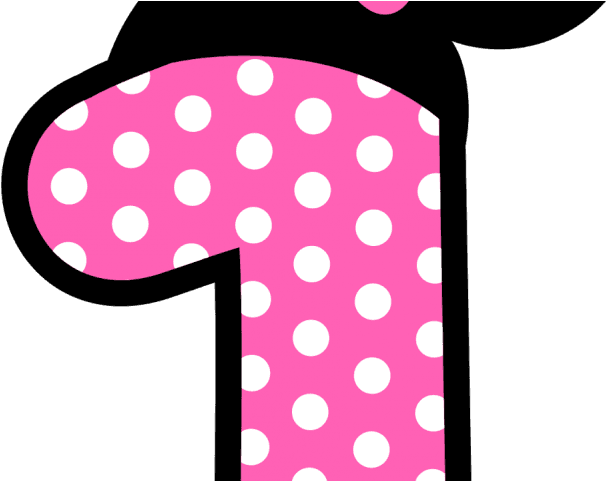 Minnie Mouse Clipart Number One - Minnie Mouse Numbers - Transparent PNG Free Download | PNGio