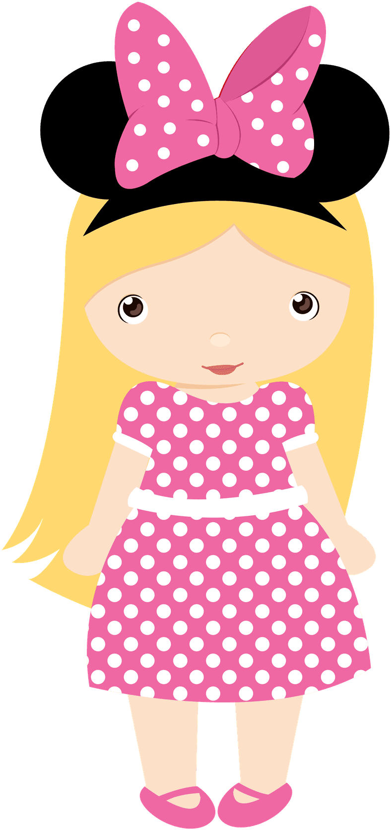 Cute Clipart, Cute Illustration, Mickey Minnie Mouse, - Minnie Mouse Girl Clipart - Transparent PNG Free Download | PNGio