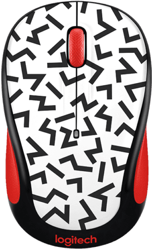 Logitech M317c Party Collection Wireless Optical Mouse - Logitech Mouse Zigzag - Transparent PNG Free Download | PNGio