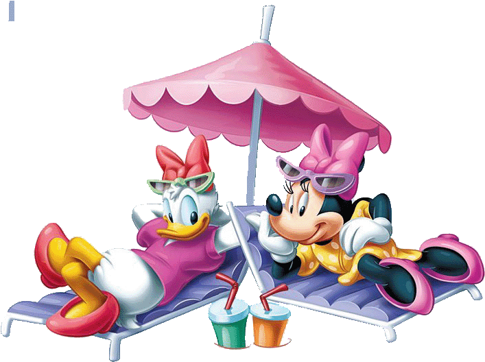 Minnie Mouse And Daisy Duck Disney Daisy Beach Clipart - Minnie Mouse Daisy Duck Beach Clipart - Transparent PNG Free Download | PNGio