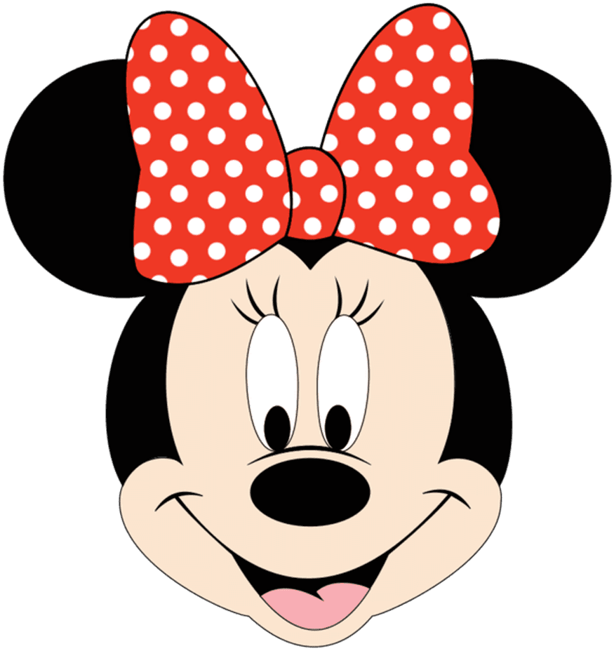 Baby Minnie Mouse Head Clipart - Minnie Mouse Face Clip Art - Transparent PNG Free Download | PNGio