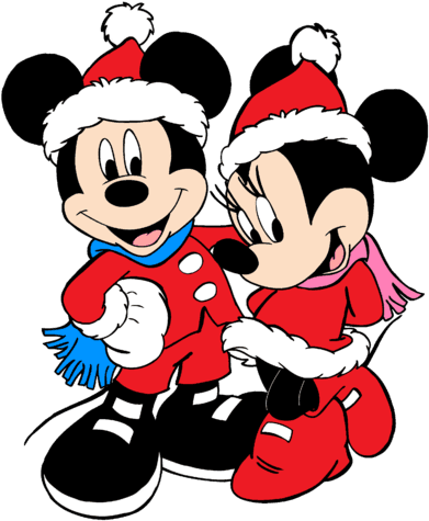 Mickey & Minnie's Christmas - Happy Christmas Mickey Mouse - Transparent PNG Free Download | PNGio