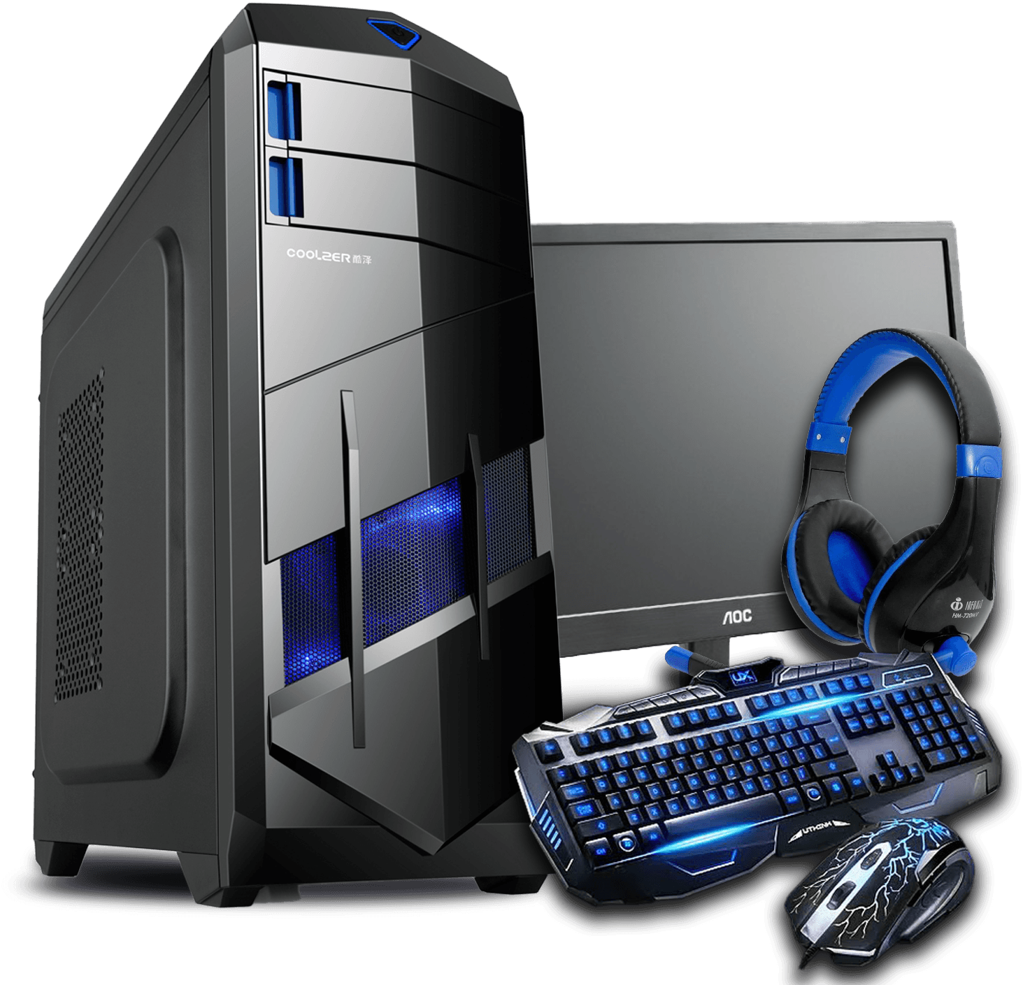 Pc Gamer Png Library - Gaming Wired Keyboard And Mouse Set Kit - Transparent PNG Free Download | PNGio