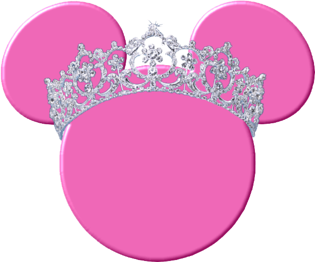 Crown Clipart Minnie - Pink Minnie Mouse Head Clip Art - Transparent PNG Free Download | PNGio
