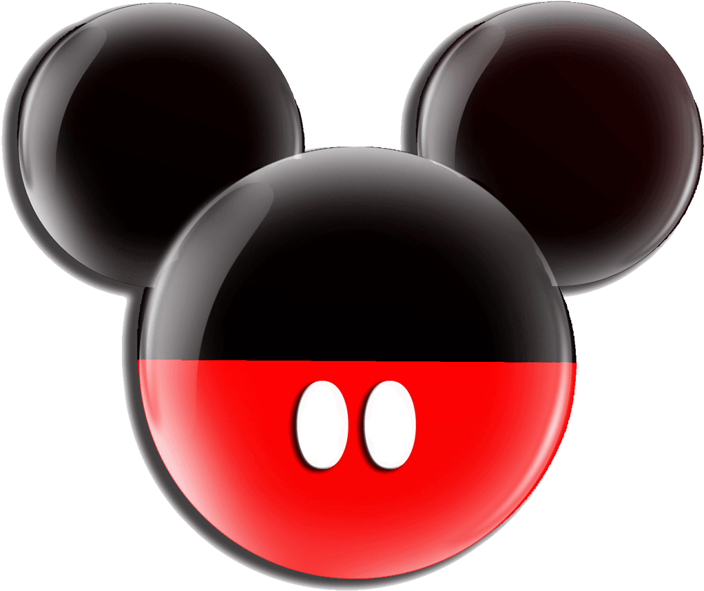 Black Red Mickey - Logo Mickey Mouse - Transparent PNG Free Download | PNGio