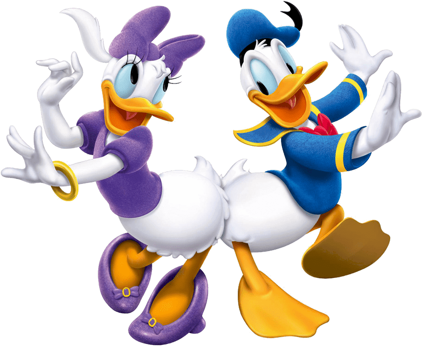 Daisy And Donald Dancing - Mickey Mouse Clubhouse Donald And Daisy - Transparent PNG Free Download | PNGio