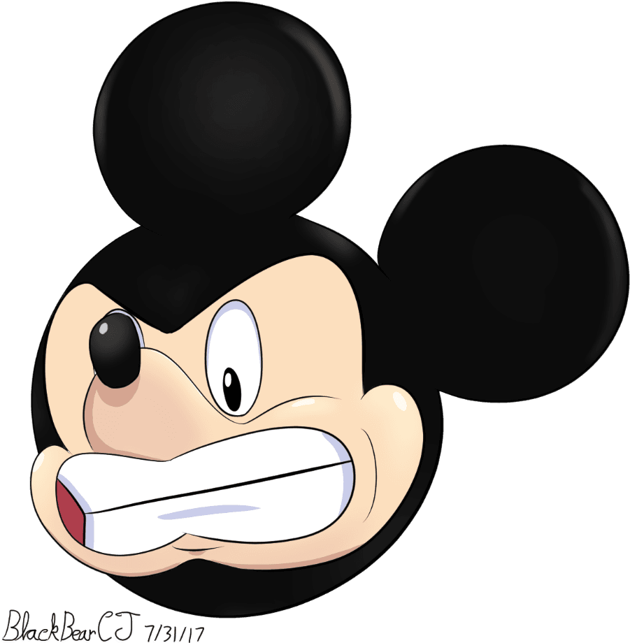 Angry Mickey - Mickey Mouse - Transparent PNG Free Download | PNGio