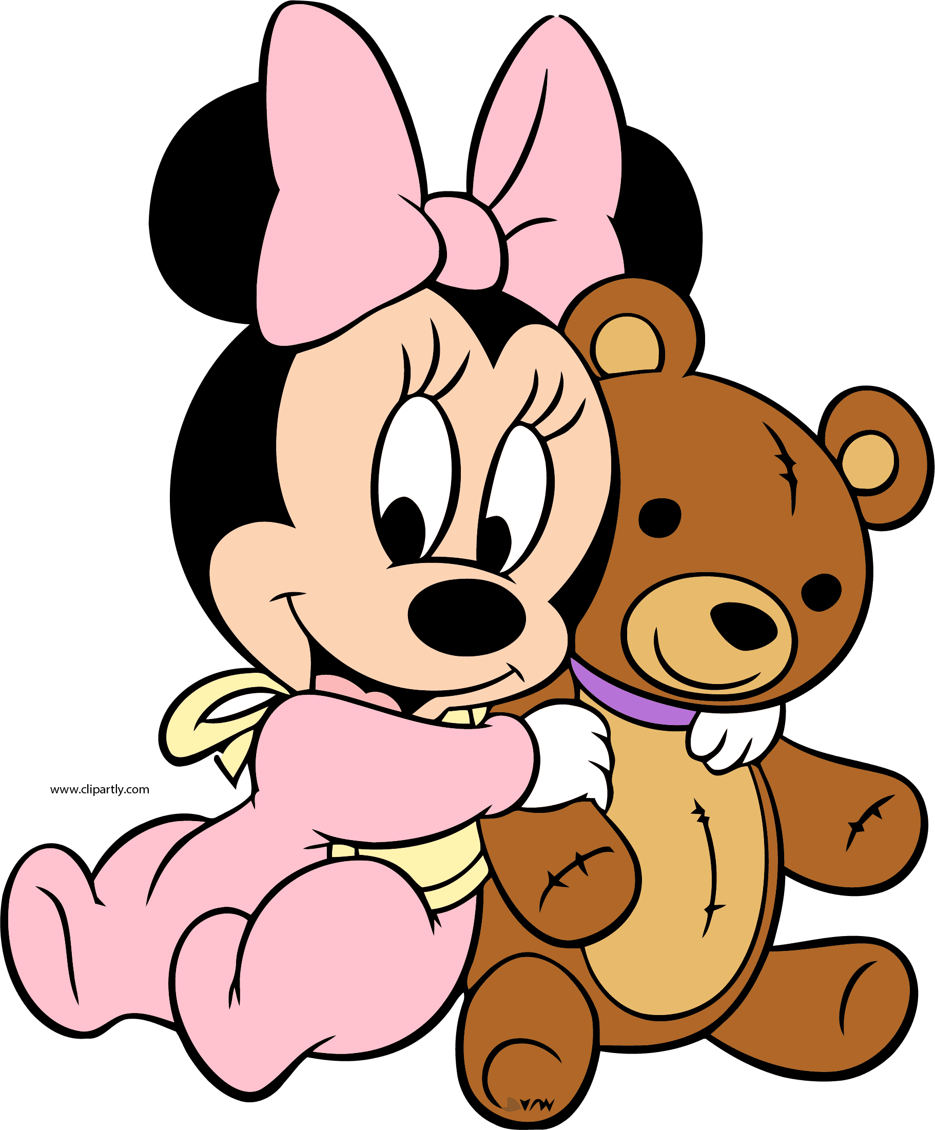 Minnie Bebe Png - Baby Minnie Mouse Teddy Bear - Transparent PNG Free Download | PNGio