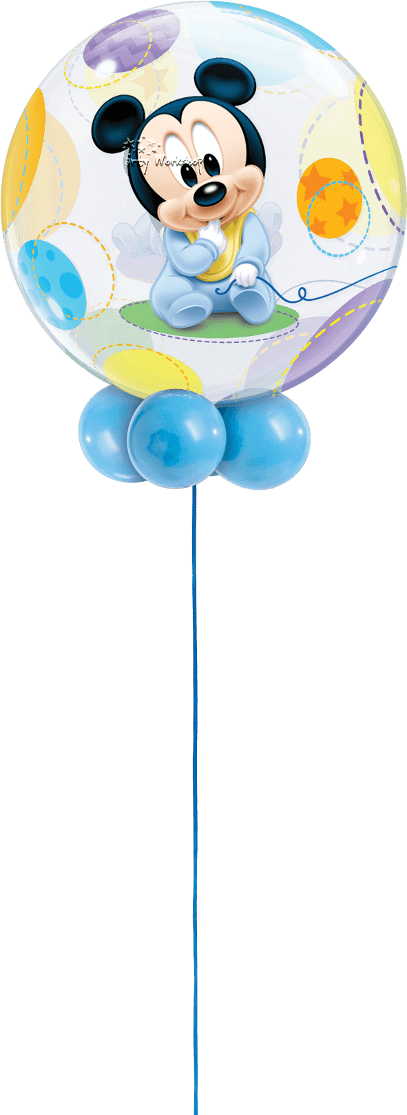 Baby Minnie / Mickey Bubble - Baby Mickey Mouse Balloons - Transparent PNG Free Download | PNGio