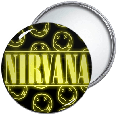Nirvana Logo Pocket Mirror - Nirvana Rock Band Customized Rectangle Mouse Pad - Transparent PNG Free Download | PNGio